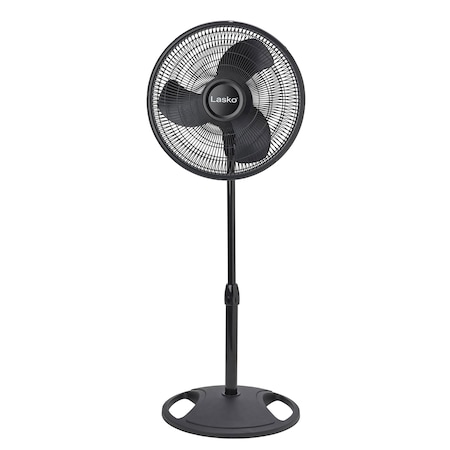 Almo 16-inch 3-Speed Oscillating Stand Fan, Portable with Wide 90-Degree Sweep, Black 2521
